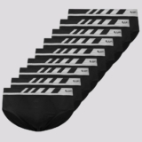 Kit 9 Cuecas Slip Lupo Microfibra Sem Costura Preta