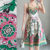 (New Lovito) Vestido Boho para Primavera/verão para Mulheres L143ED090