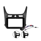Kit Moldura Painel 9 Pol Cobalt 2012 2013 2014 A 20 2021 2022 2023 2 Din Grafite Preto Chicote Som Plug Antena