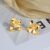 Brinco Delicado Elegante Antialérgico Flor Folheado Platina Zircônia Cravejada Luxo