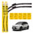 Par Palhetas Dyna Limpador Parabrisa Citroen C3 2012 A 2022