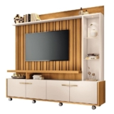 Estante Home Theater Titan Cinamomo Off White – Hb Móveis
