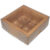 Caixa 4 Doces com BerçoTampa Transparente N° 7 (7,7×7,7x3cm) Kraft – 10 unidades – Assk – Rizzo