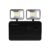 Luminária Emergência LED 2Faróis 10W 2200lm Preta Blumenau