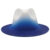 Chapéu Feminino Fedora Chapéus De Feltro Para Homens Cor Gradiente Aba Larga Azul Casual Ao Ar Livre Masculino Fedoras