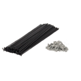 Kit com 144 Raios Pretos 2.0x288mm para Bicicleta – Paco