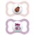 Kit com 2 Chupetas Supreme Bico de Silicone 6m+ Rosa – MAM