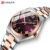 Moda Clássica CURREN Marca Relógio Feminino Pulseira De Aço Inoxidável Simples Casual Negócios Ao Ar Livre Estilo Rua Ve