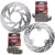 Discos de Freio Lander 250 2016-2026 / Crosser 150 Abs 2019-2026 + Pastilhas Diafrag (Semimetálica)