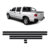Jogo Friso Lateral S10 Cabine Dupla 1995 A 2000 8pcs Preto