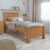 Cama Solteiro Athenas  Amêndoa Clean