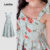 Lovito Vestido Elegante de Renda com Zíper de Amarrar Toque Suave Verde Primavera/verão para Mulheres LBL26192