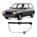 Maquina Vidro Uno 1984 85 86 87 88 90 99 2010 2 Portas Mecanica Dianteira Lado Esquerdo