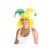 Chapéu Bobo Da Corte Verde E Amarelo Com Peruca Festa Brasil