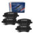 Kit 4 Pastilha Dianteira Original Bosch Captur 1.6 16v 2017 a 2021 Duster/Oroch 1.6 16v 2011 a 2021