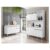 Balcão De Pia Tatiane 120 Cm E Armário Cozinha Kit Alice Ambiente Branco Brilho – Ajl