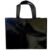 Sacola de Poliester Premium Metalizada com Botão – Preta – 39x35x15cm – 1 unidade – Rizzo