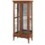 Cristaleira Decorativa com Nicho Sala de Estar Bragi 2 Portas Madeira Maciça Imbuia G42 – Gran Belo