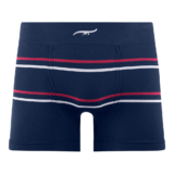 Cueca Boxer Listrada sem Costura Navy Zee Rucci
