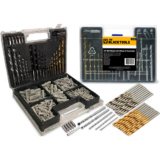 Kit Jogo De Ferramentas Multiuso 300 Peças Com Maleta Brocas Buchas The Black Tools