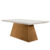 Mesa para Sala de Jantar Aida 180cm em MDF com Vidro