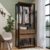 Closet Aberto Guarda-roupa 2 Gavetas 70cm Madesa Rustic/Preto