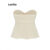 (Trendy) Lovito Regata Vintage Com Cordão Liso E Distintivo Para Mulheres L97AD206