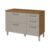 Balcão de Cozinha Modulado Princesa 2 Portas e 3 Gavetas c/Tampo 120cm Freijo/Off White – Nesher