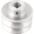 Polia Alumínio 2 Canais Perfil B 80mm com Furo 3/4″ – Vonder
