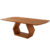 Mesa para Sala de Jantar Ane 220cm Madeira Tampo Barril Laminado Moderna Mobília
