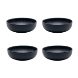 Jogo de 4 tigelas 600ml Oxford Flat Ônix