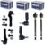 Kit 2 Barra + 2 Pivo + 2 Terminal direção Hidraulica Corsa Celta 1998 a 2010 Nakata