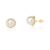 Brinco Perola Rococó 5mm Ouro 18k