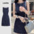 Lovito Vestido Elegante De Natal Com Zíper Para Primavera/verão, Azul Escuro, Para Mulheres L137LD428