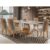 Mesa de Jantar 6 Cadeiras Tampo de Vidro Off White/Imbuia Jade Rufato Móveis