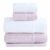 Jogo de Toalhas Hannah Intense Air de Banho com 05 Peças Branco e Rosa – Buddemeyer
