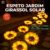 Espeto Jardim Girassol Solar Led com Placa Solar ambientes externos Luz Quente Jardim Decorativo