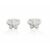 Brincos prata 925 borboleta prata original 6mm x 9mm
