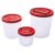 Kit 3 Potes Porta Mantimentos Redondos Cozinha Plasútil