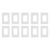 Kit 10UN Placas 4×2 3 Postos Juntos Liz Branca – Tramontina