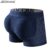 JOCKMAIL Roupa Íntima Boxer Masculina De Malha Longa Com Enchimento Tipo Hip-Lifting /