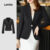 (Hot) Lovito Blazer Casual Blazer De Botão Liso Para Mulheres L98AD160