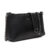 Bolsa Feminina Vittal Clutch Annelise em Couro Legitimo Preta Alça Corrente