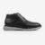 Bota Casual Masculina Couro Ferracini Calce Prático Elástico Sola Flat Preta Full 4567-696H
