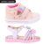 Kit 2 Pares Tênis e Sandália Infantil Feminina FanClub – Off White e Rosa Multicolorido