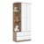 Guarda Roupa Infantil Amarelinha 2 Portas Rústico Branco – Henn