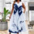 Lovito Vestido feminino elegante com estampa de borboleta plus size LNL77201