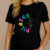 Camiseta Camisa Pilates Blusa Feminina Fisioterapia Algodão Camiseta Básica Treino