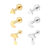 3PCS Kit Piercing Helix Conch Tragus Labret Titânio Pvd Nuvem Com Pingente Estrela