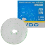 Disco Diagrama Tacógrafo Diário 180km 24h 100 Unidades VDO